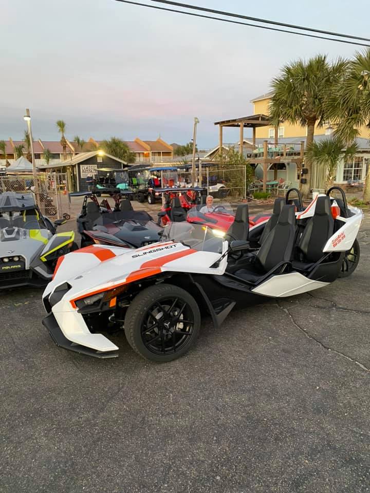 Our new four seat Slingshot rental in 30A and PCB