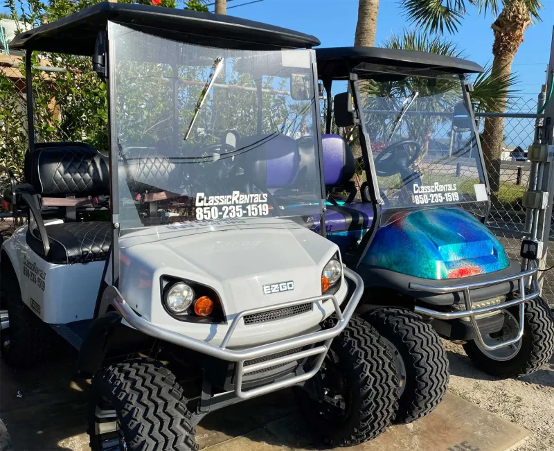Cute golf carts for rent